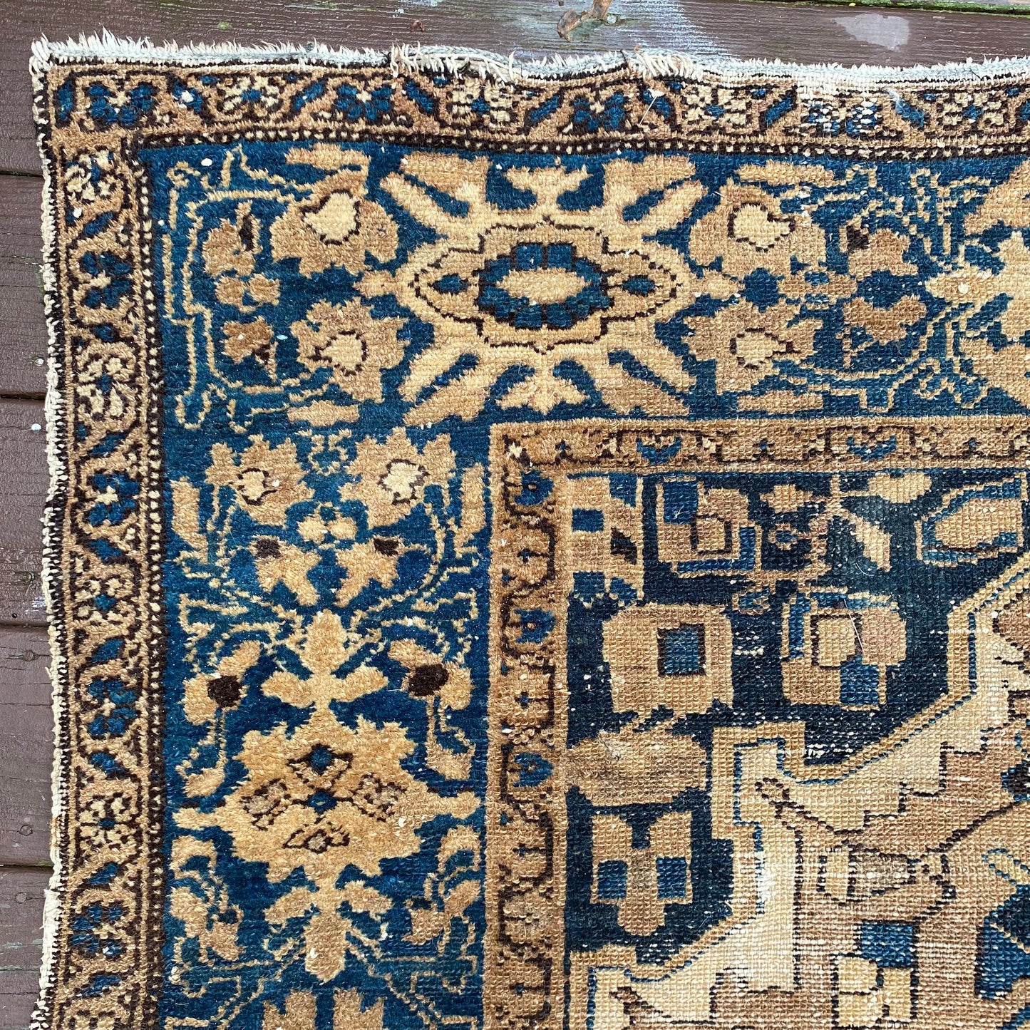 Vintage Rug, 4' 4 x 6' 8 Blue
