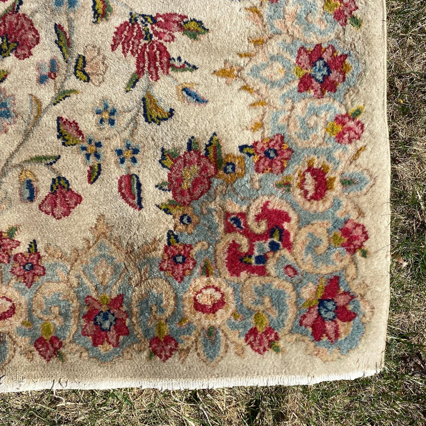 Vintage Rug, 2' 11 x 9' 5 Cream
