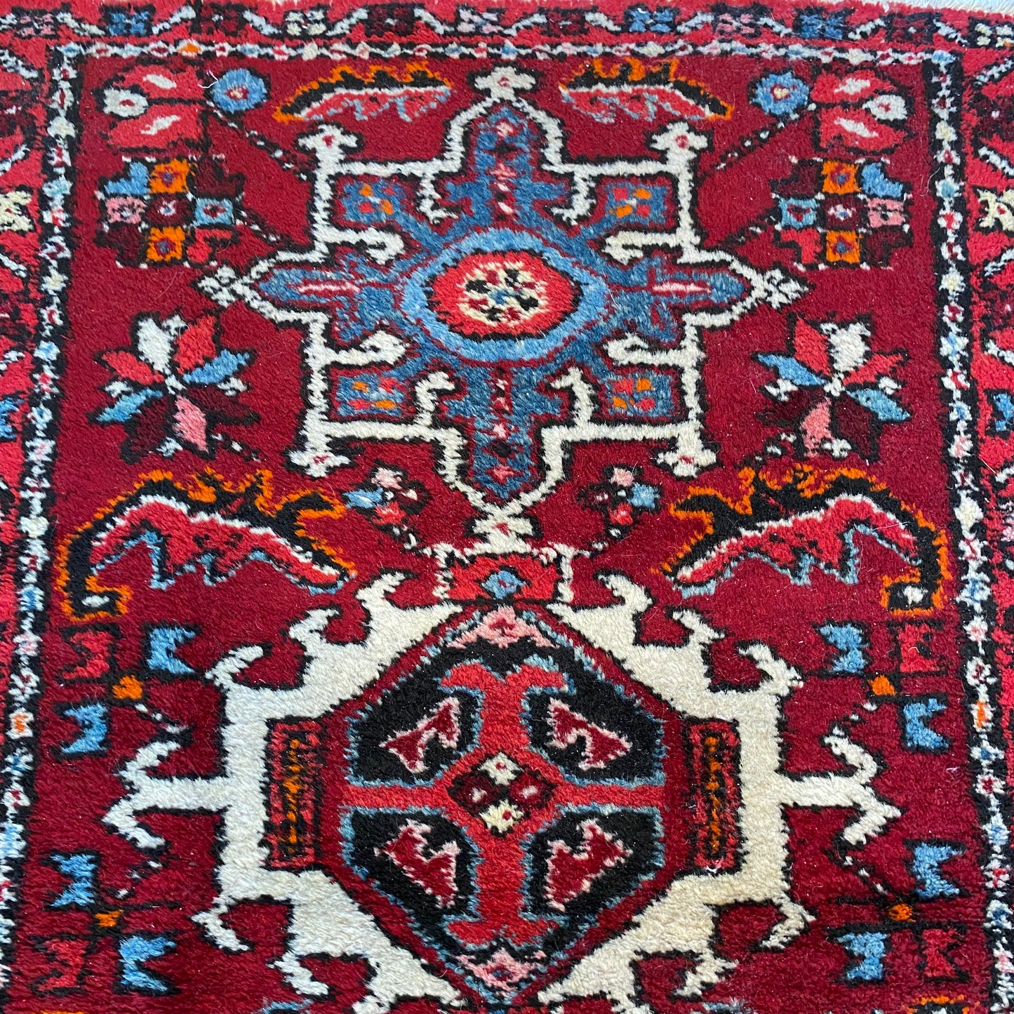 Vintage Rug, 2' 1 x 2' 11 Red