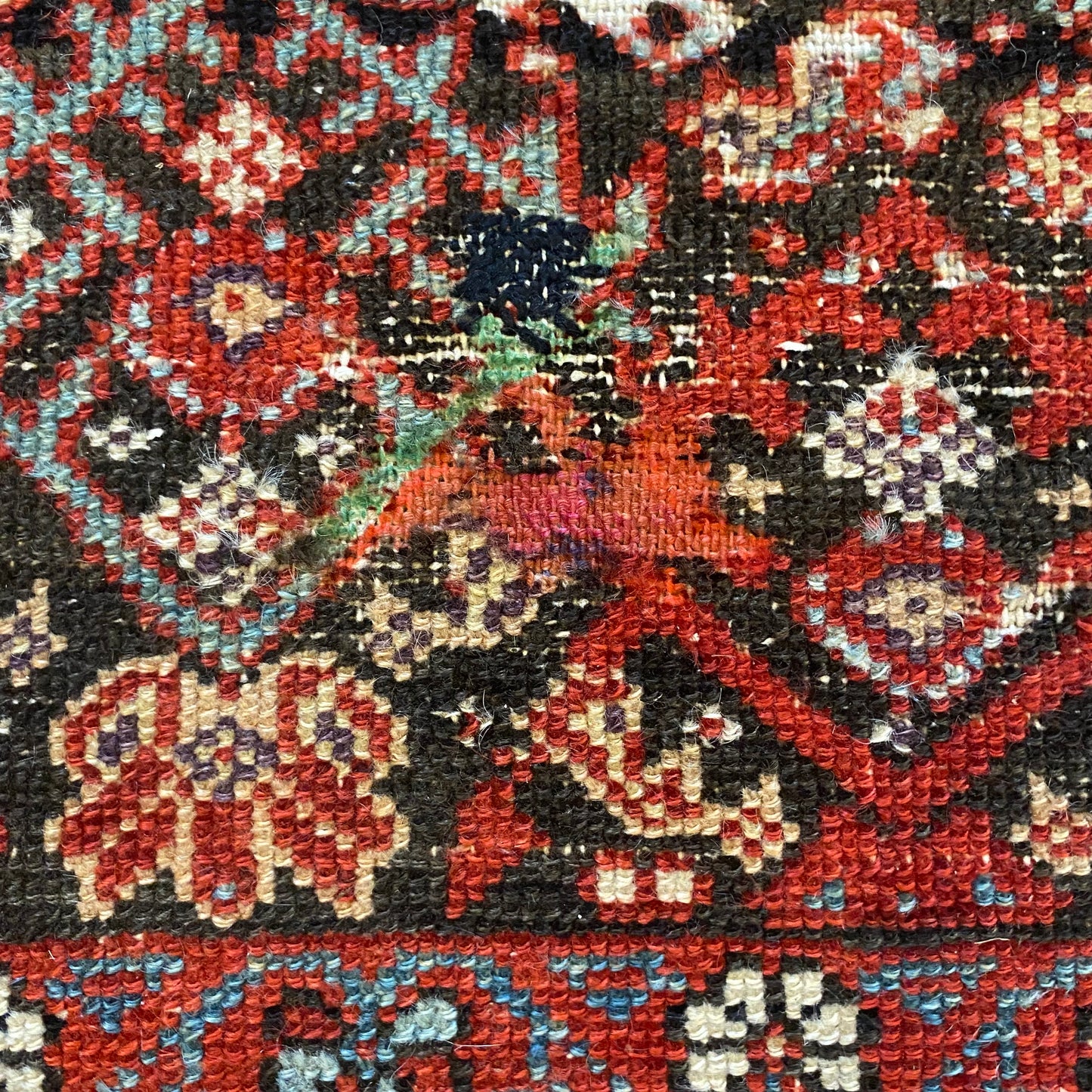 Vintage Rug, 3' 9 x 5' 8 Blue