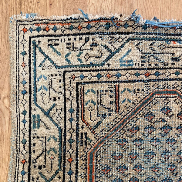 Vintage Rug, 2' 6 x 4' 2 Cream