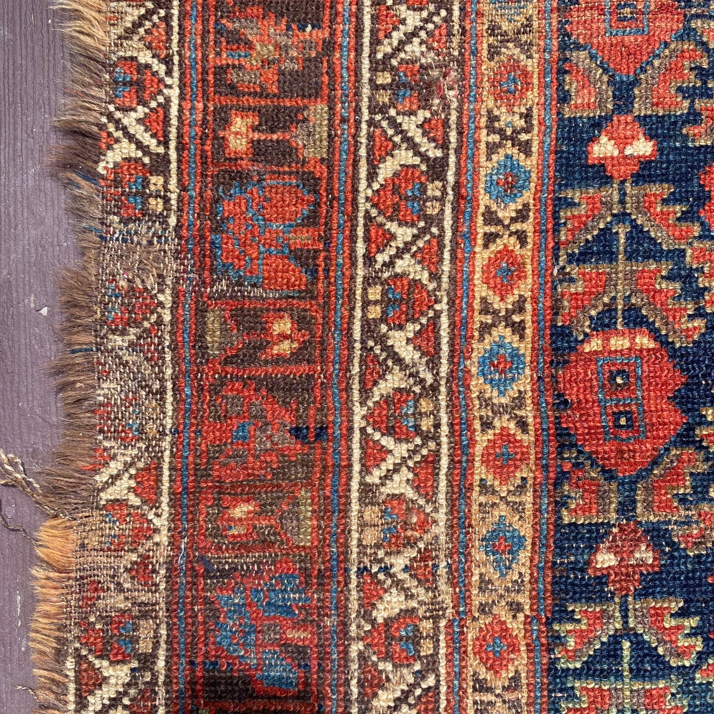 Vintage Rug, 3' 10 x 8' Blue