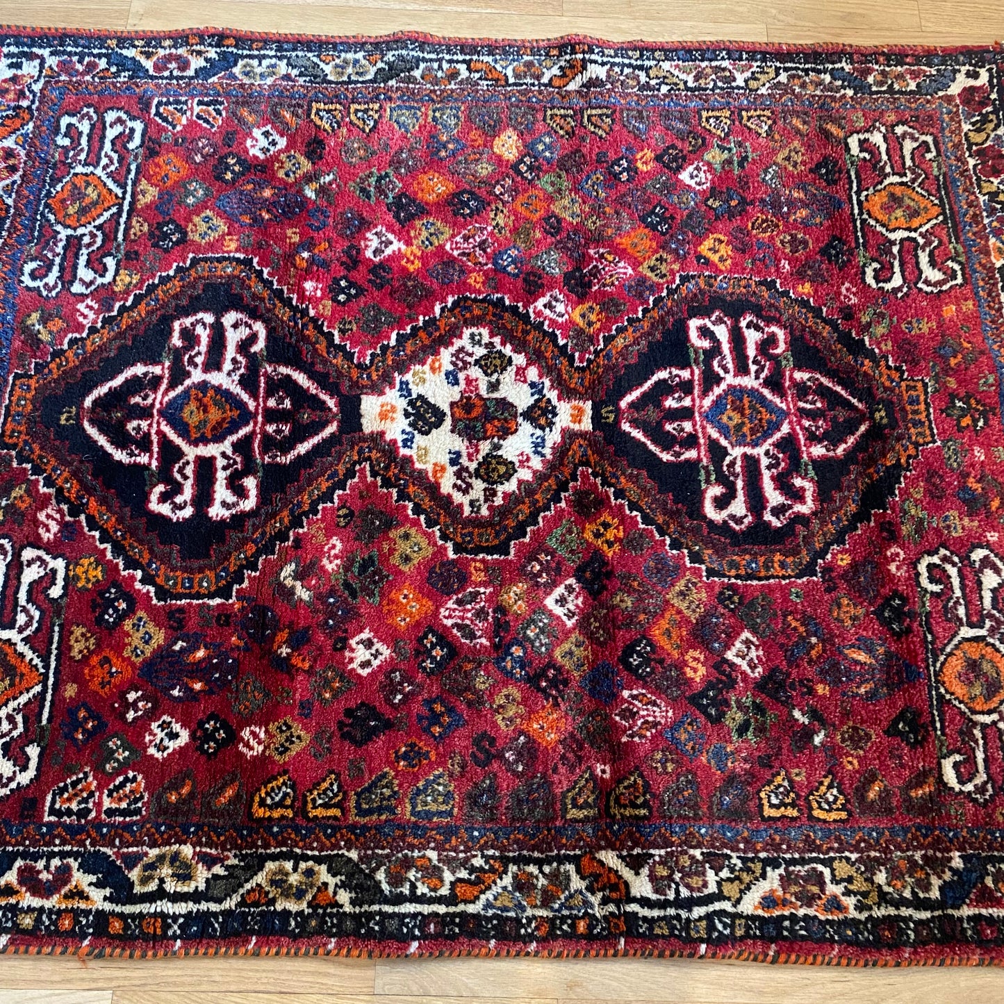 Vintage Rug, 3' 11 x 5' Red