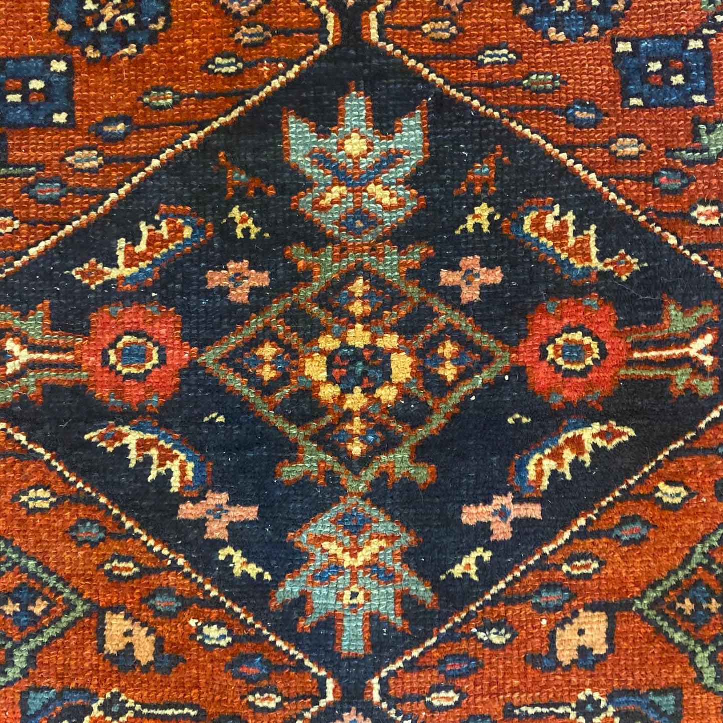 Vintage Rug, 3' 5 x 5' Red