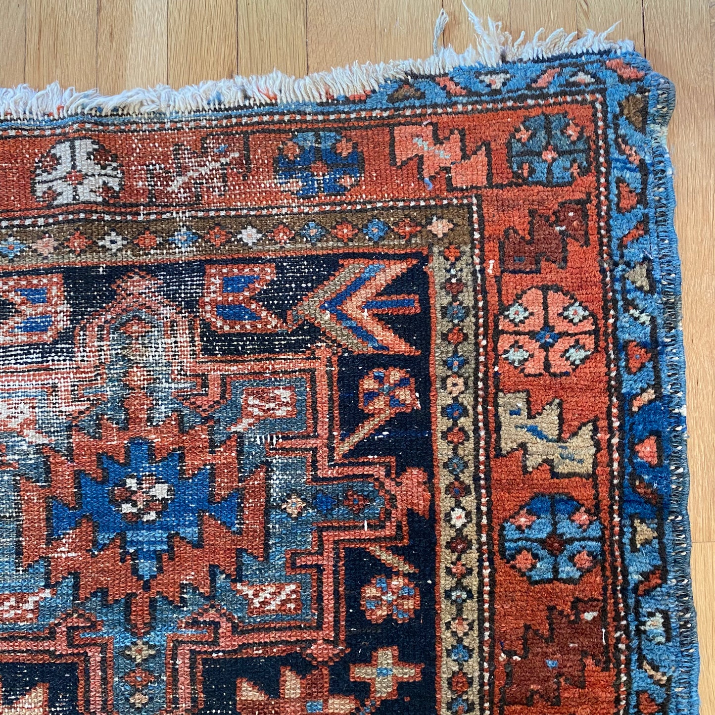 Vintage Rug, 3' x 4' 5 Blue