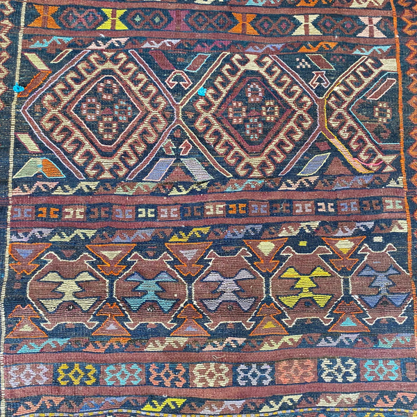 Vintage Rug, 2' 8 x 7' 3 Brown