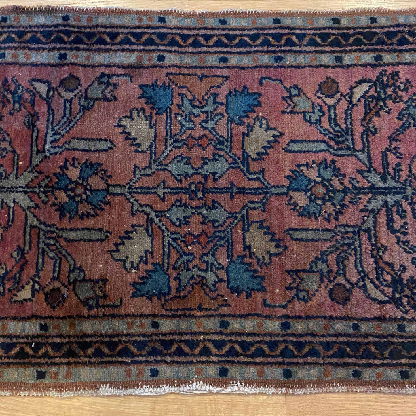 Vintage Rug, 1' 9 x 2' 9 Magenta