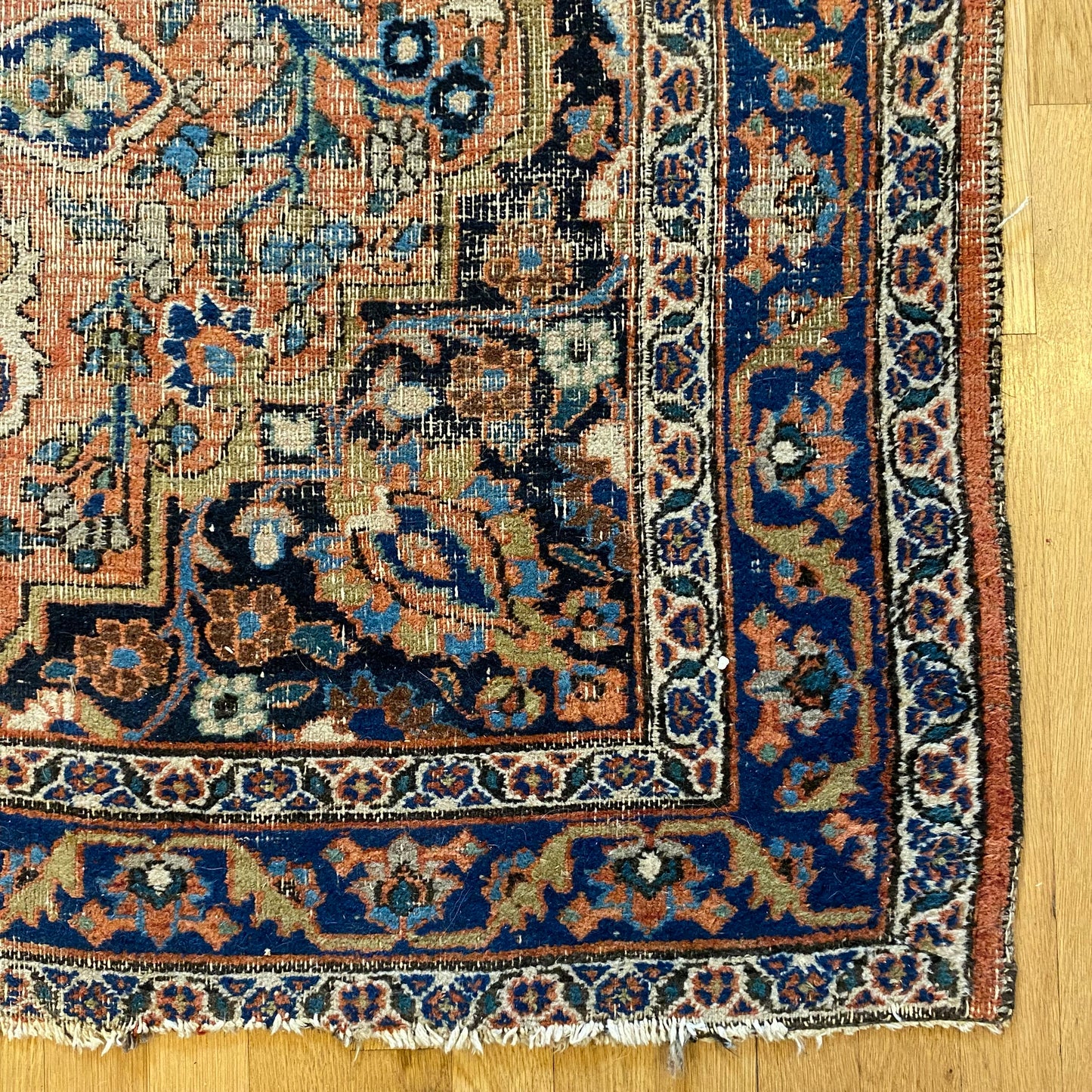 Vintage Rug, 4' 3 x 6' 4 Soft Orange