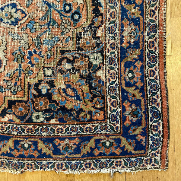 Vintage Rug, 4' 3 x 6' 4 Soft Orange