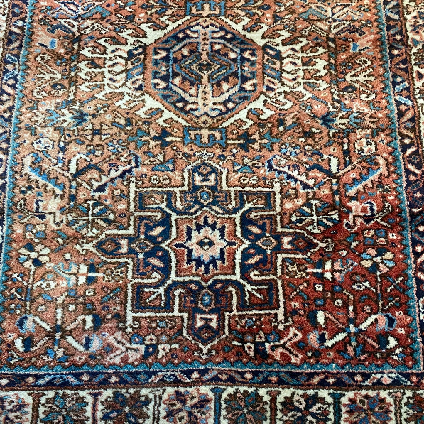 Vintage Rug, 3' 10 x 4' 10 Red