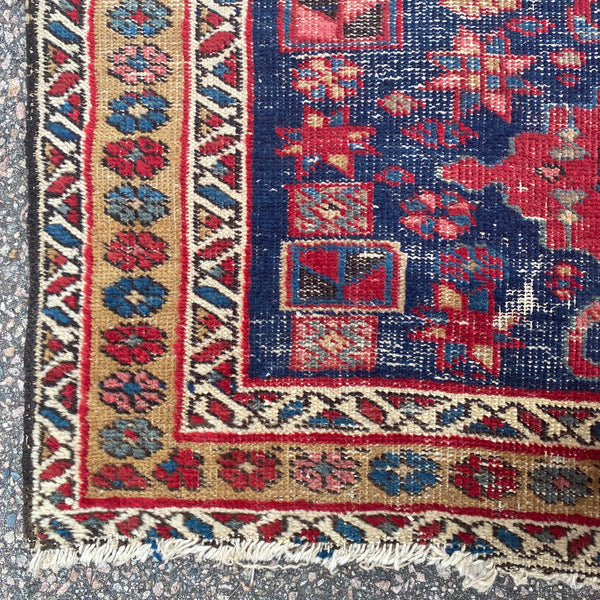 Vintage Rug, 2' 10 x 4' 7 Blue