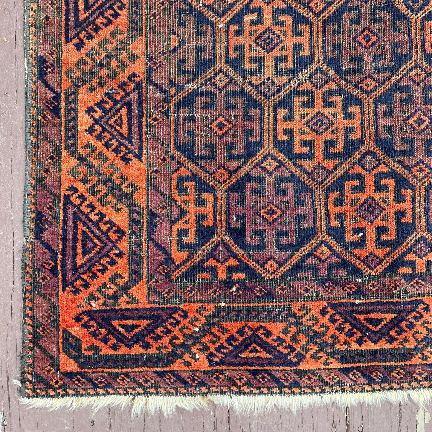 Vintage Rug, 2' 10 x 4' 8 Blue