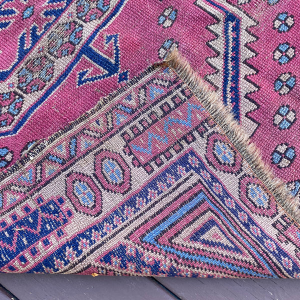 Vintage Rug, 3' 1 x 3' 10 Purple