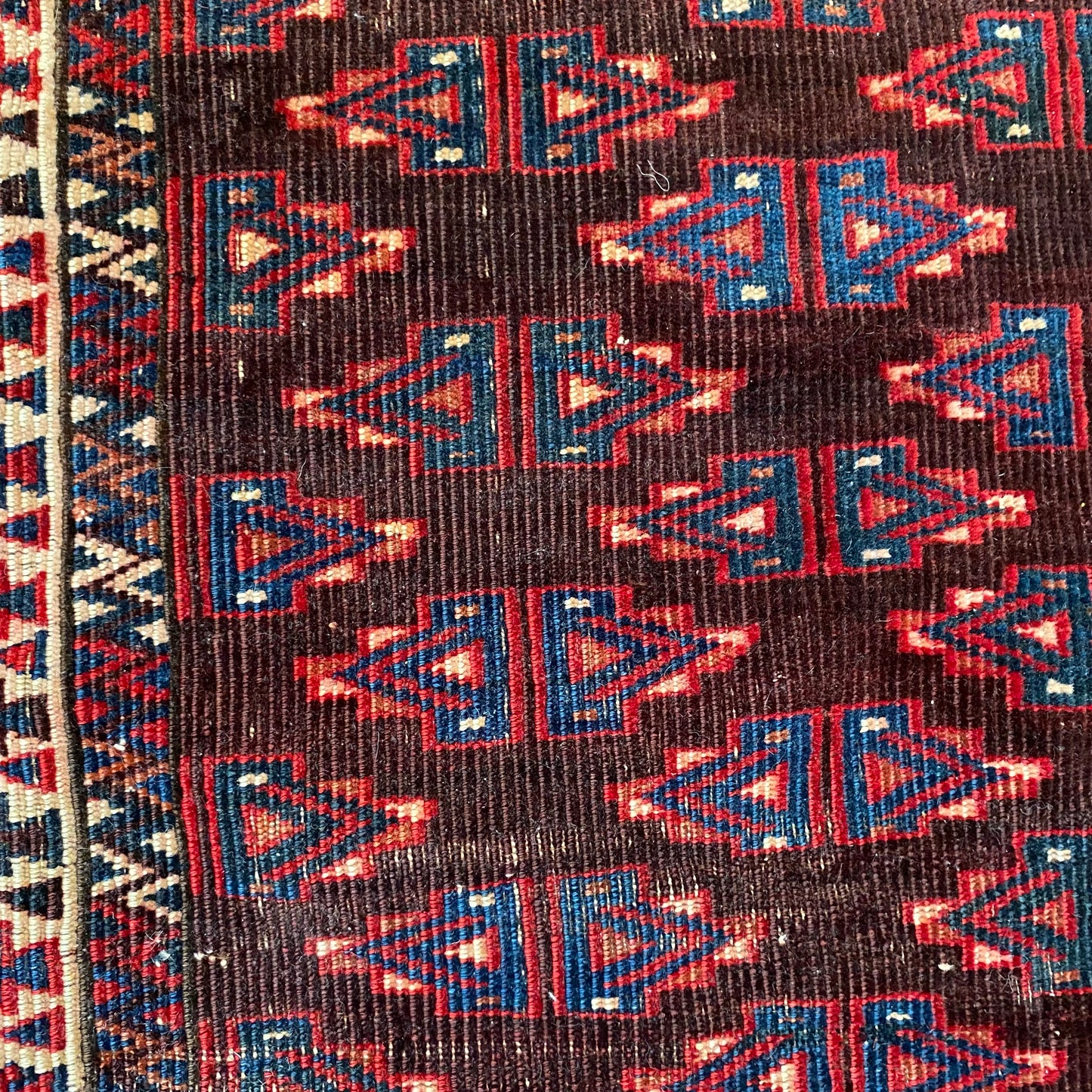 Turkmen Ensi, 3' 11 x 5' 4 Vintage Brown - Jessie's Oriental Rugs