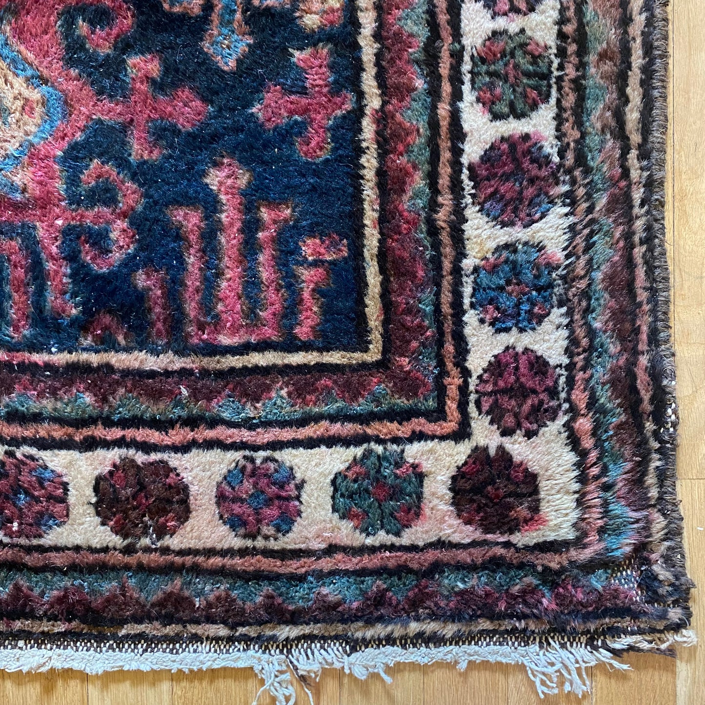Vintage Persian Rug, 3' 3 x 6' Blue