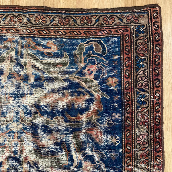 Vintage Rug, 3' 4 x 6' Blue