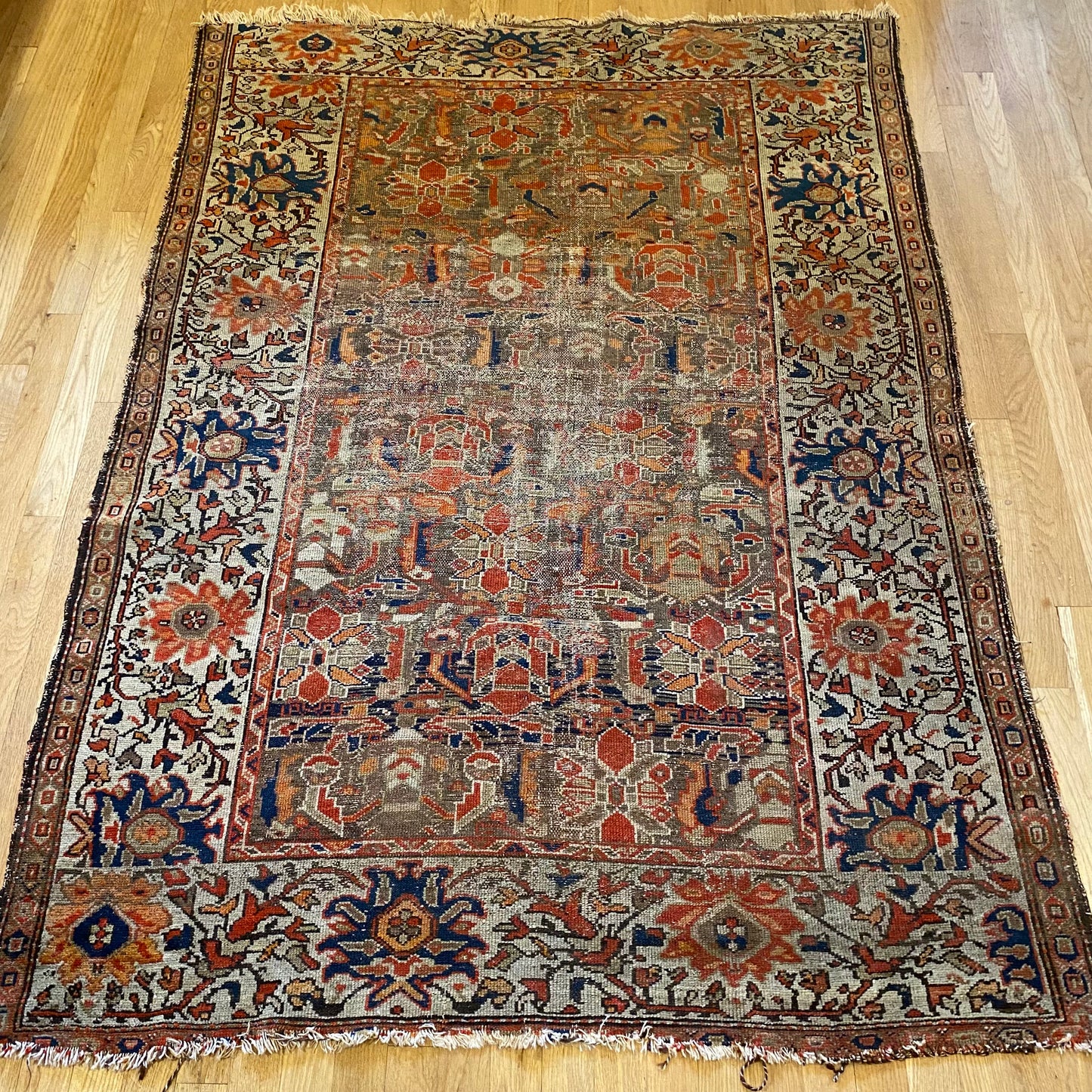 Vintage Rug, 4' 4 x 6' Brown