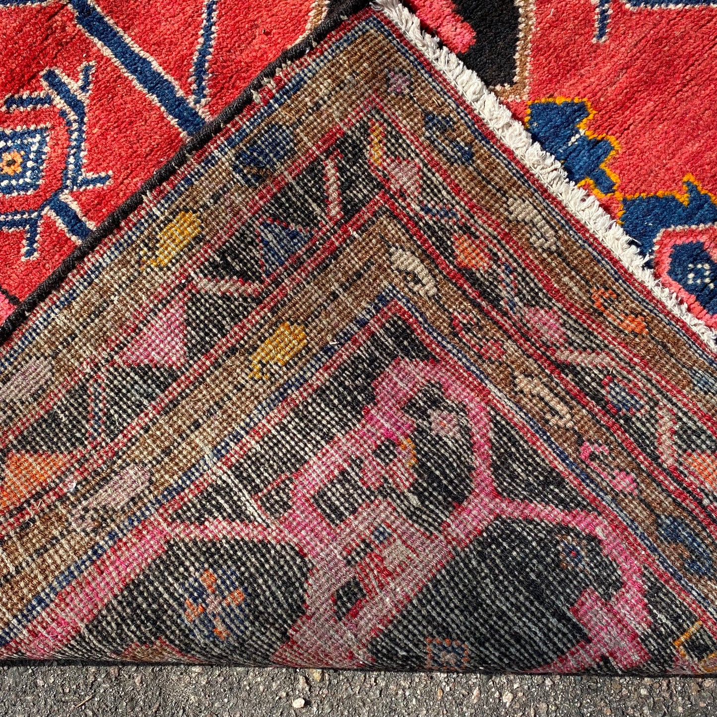 Vintage Rug, 5' x 8' 3 Red