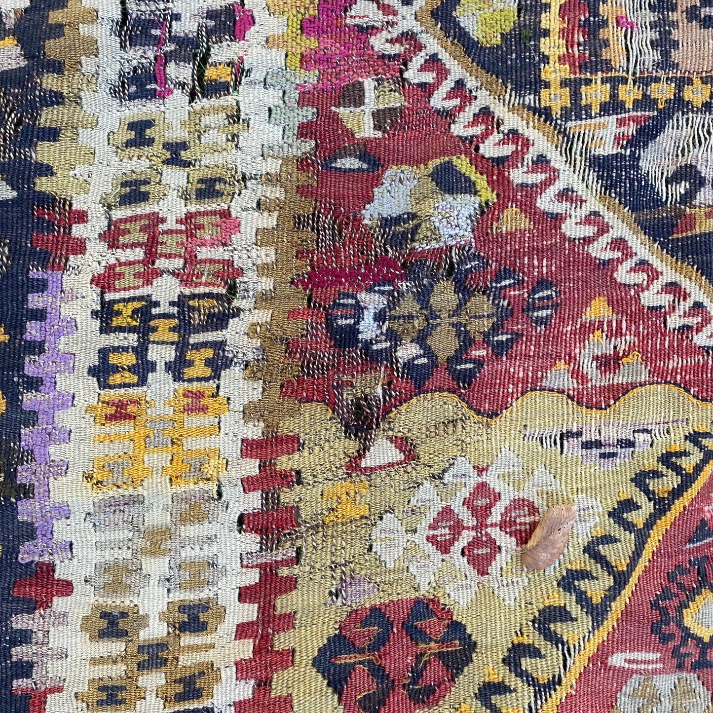 Vintage Rug, 4' x 10' 8 Turkish Kilim