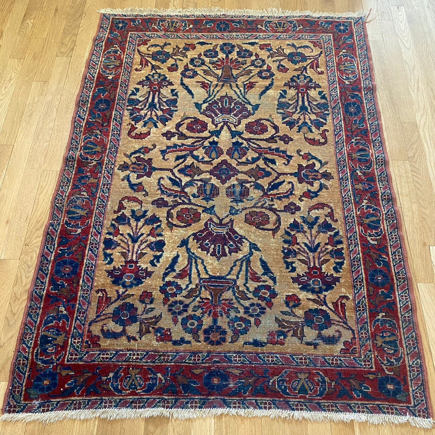 Vintage Rug, 3' 7 x 5' Gold