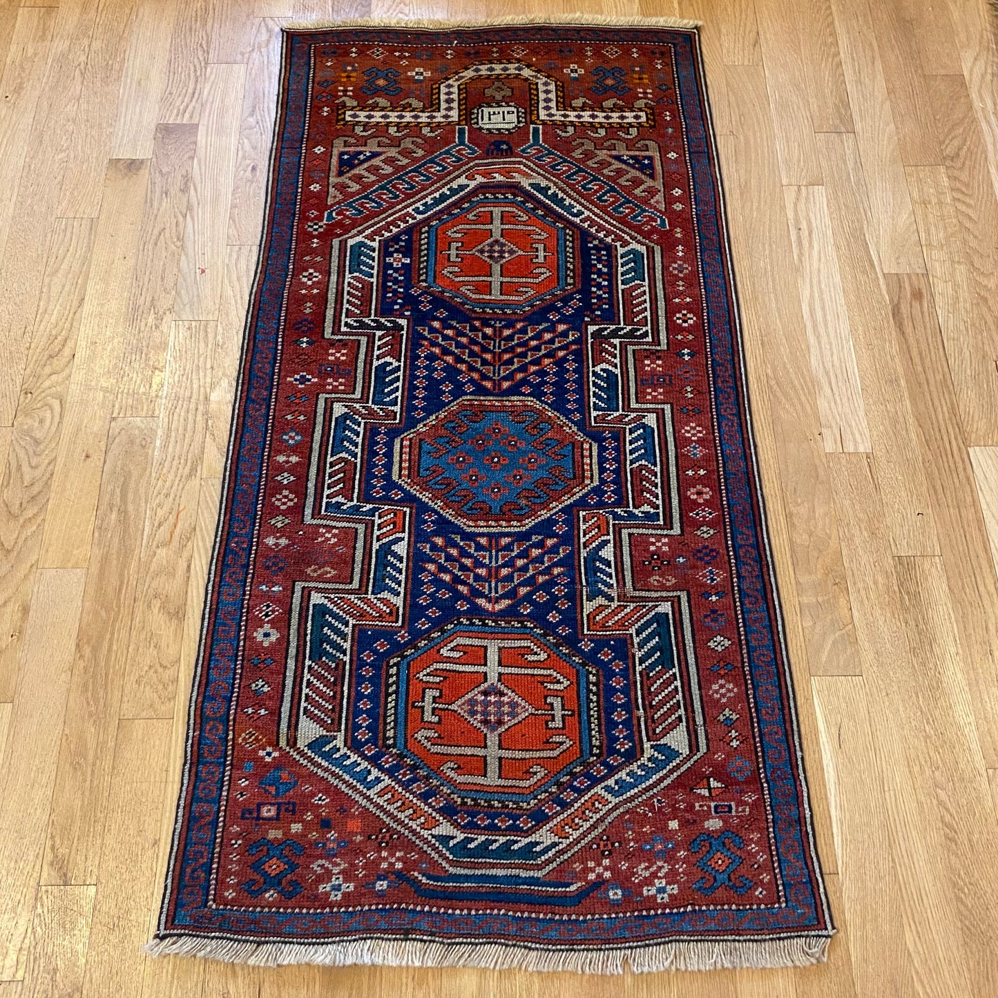 Antique Rug, 2' 2 x 4' 2 Caucasian