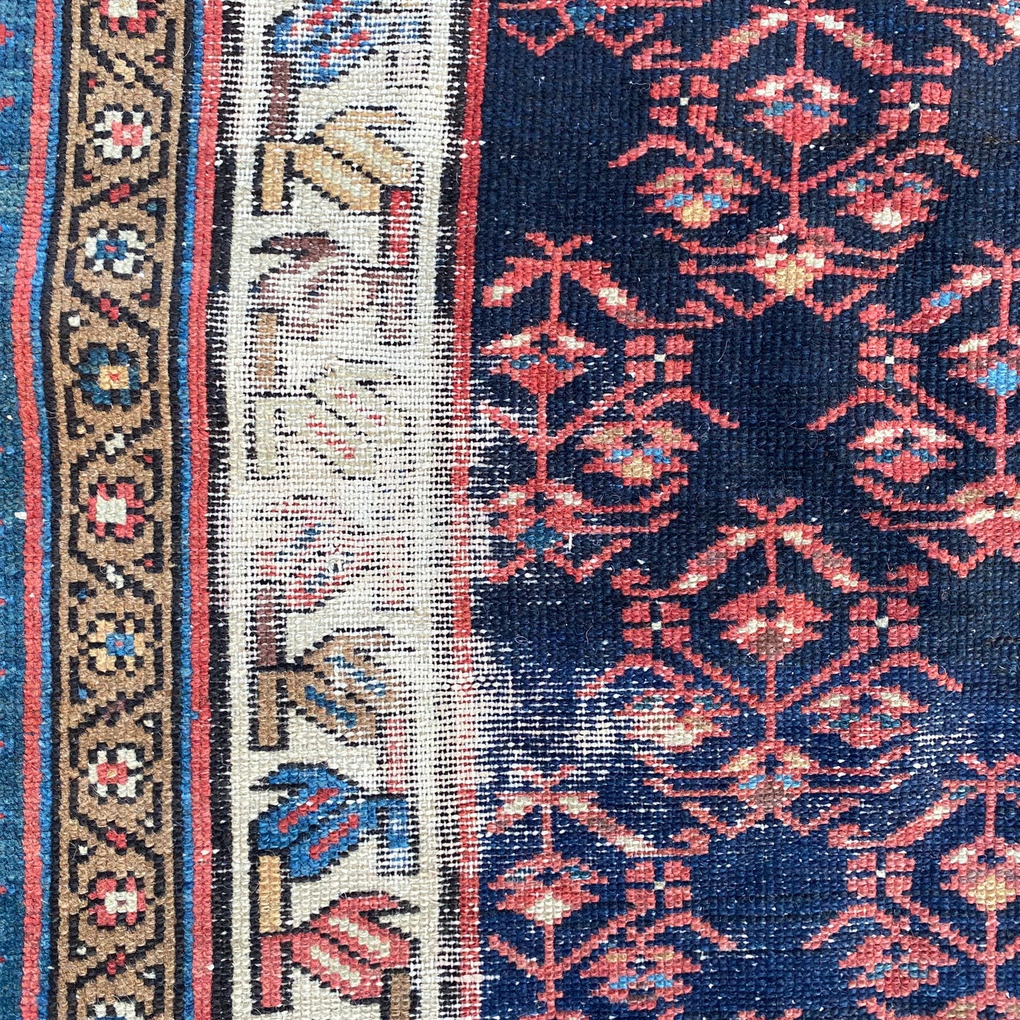 Vintage Rug, 3' 2 x 4' 11 Blue - Jessie's Oriental Rugs