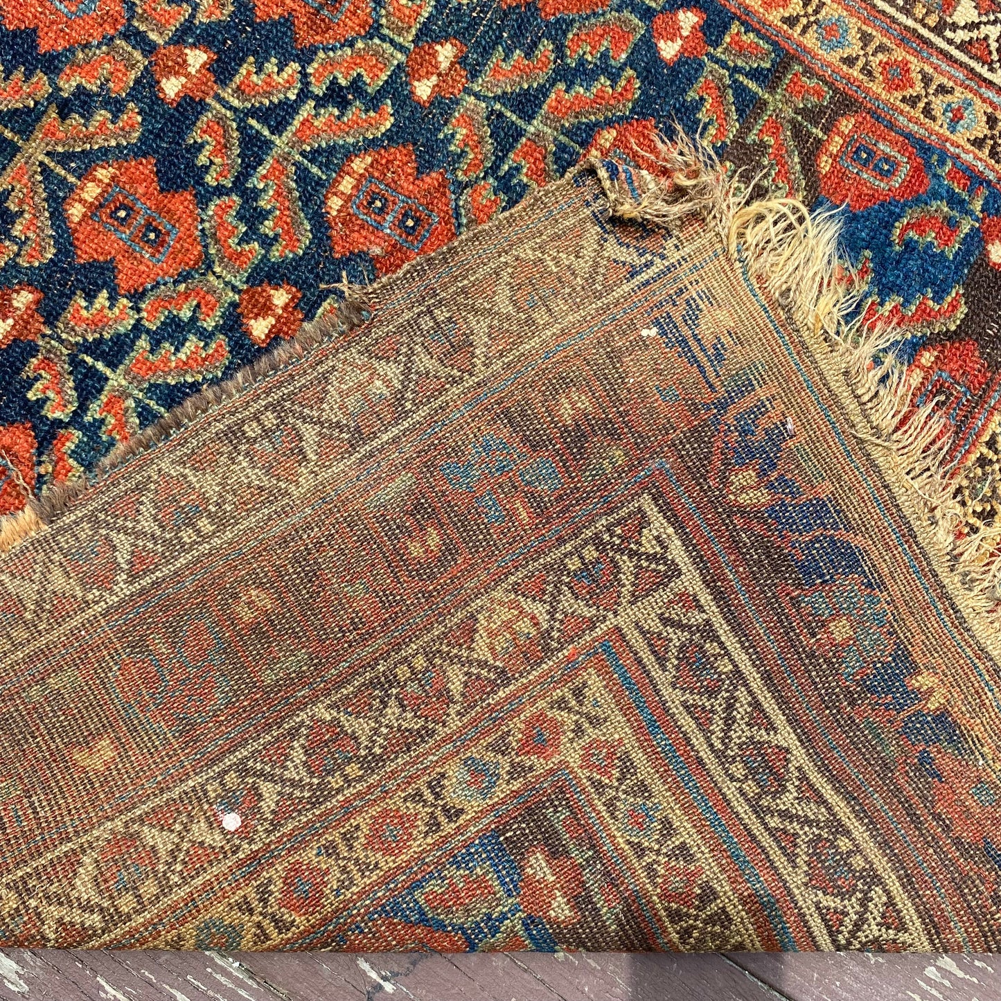 Vintage Rug, 3' 10 x 8' Blue