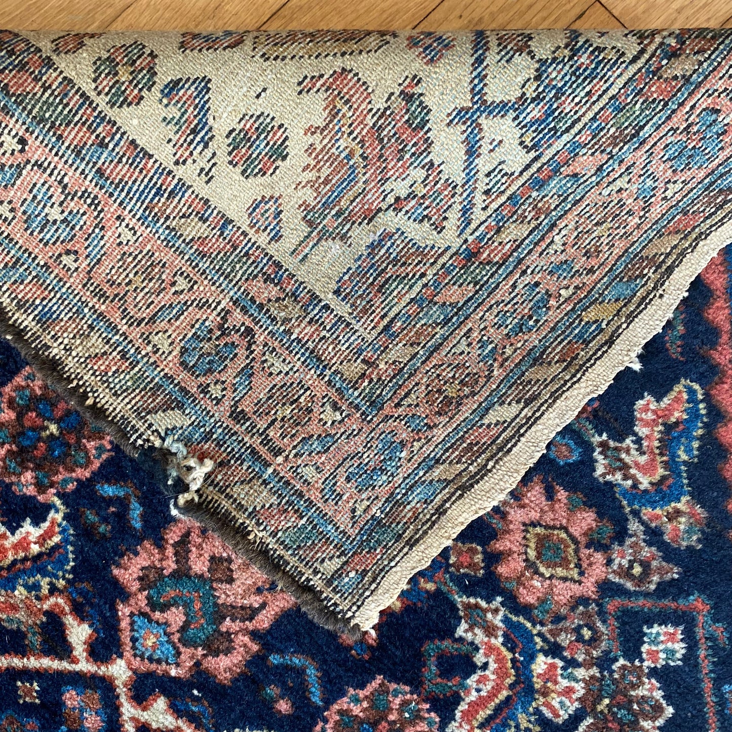 Vintage Rug, 2' 8 x 4' 1 Blue