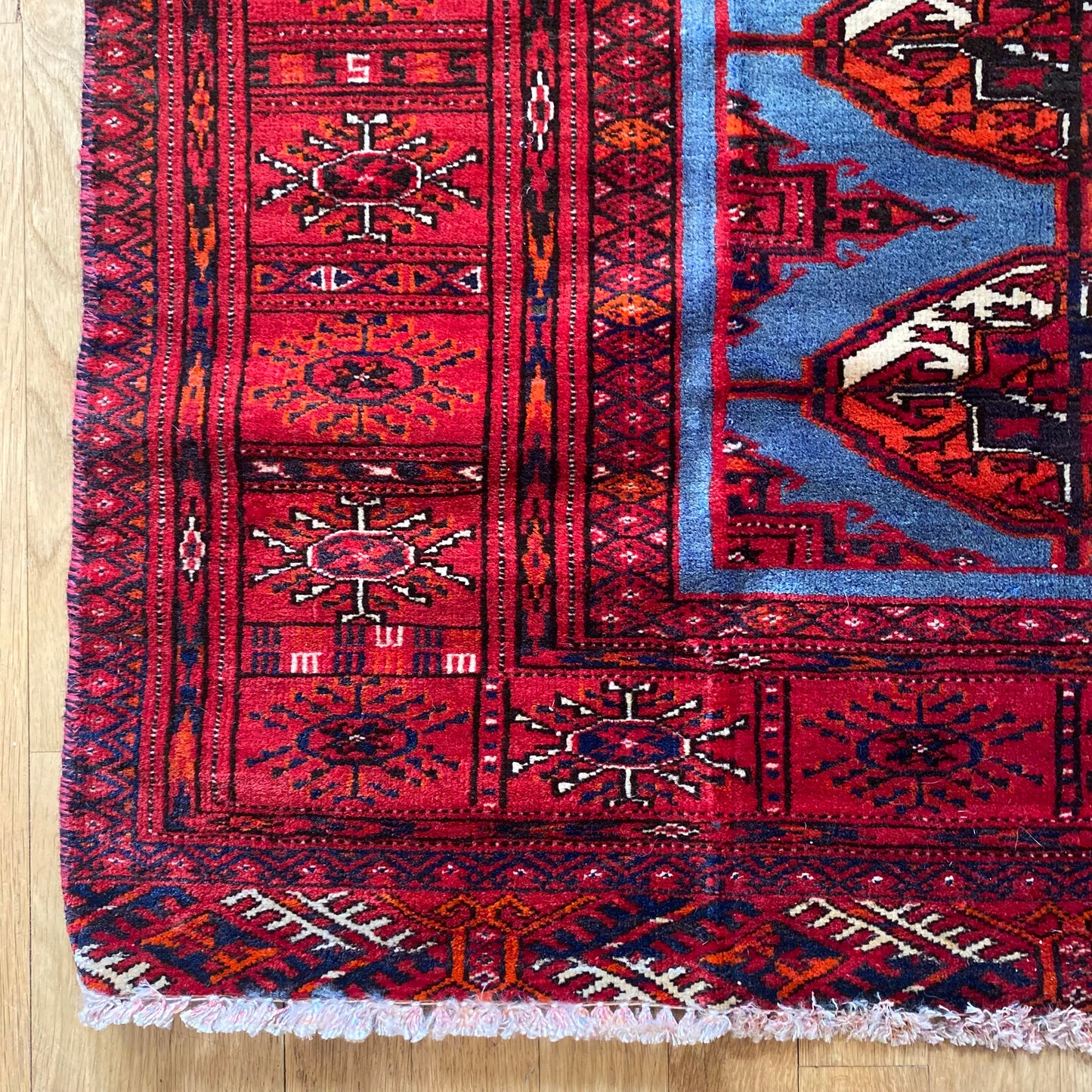 Vintage Rug, 3' x 4' Blue
