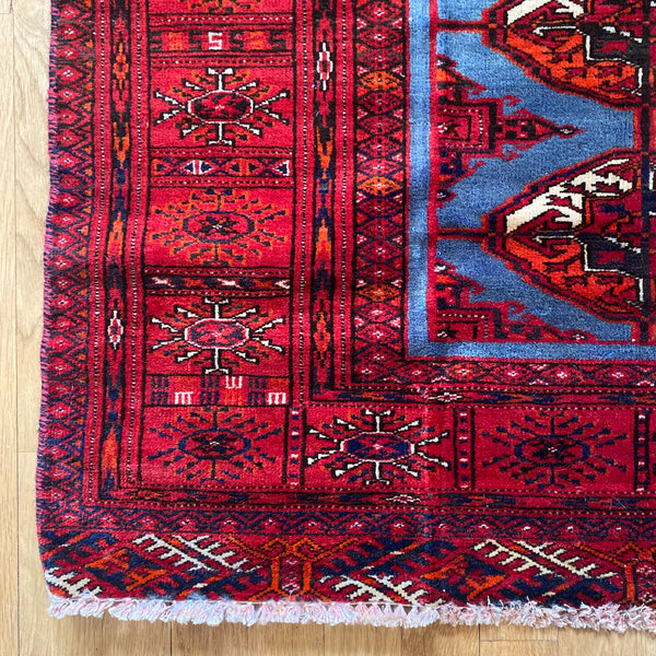 Vintage Rug, 3' x 4' Blue