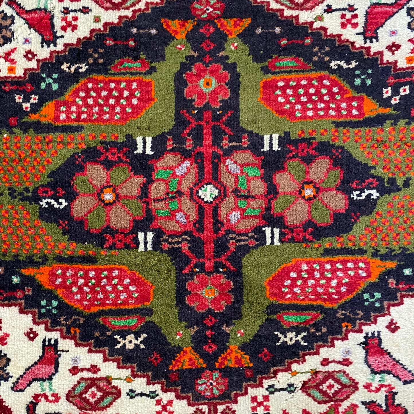 Vintage Rug, 2' 9 x 3' 6 White