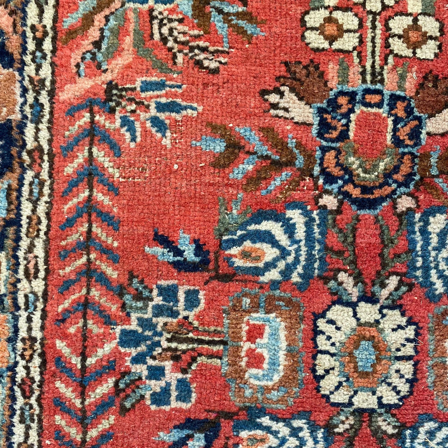 Vintage Rug, 2' x 3' Red