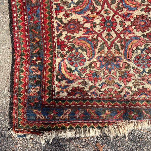 Vintage Rug, 2' 7 x 9' 11 White