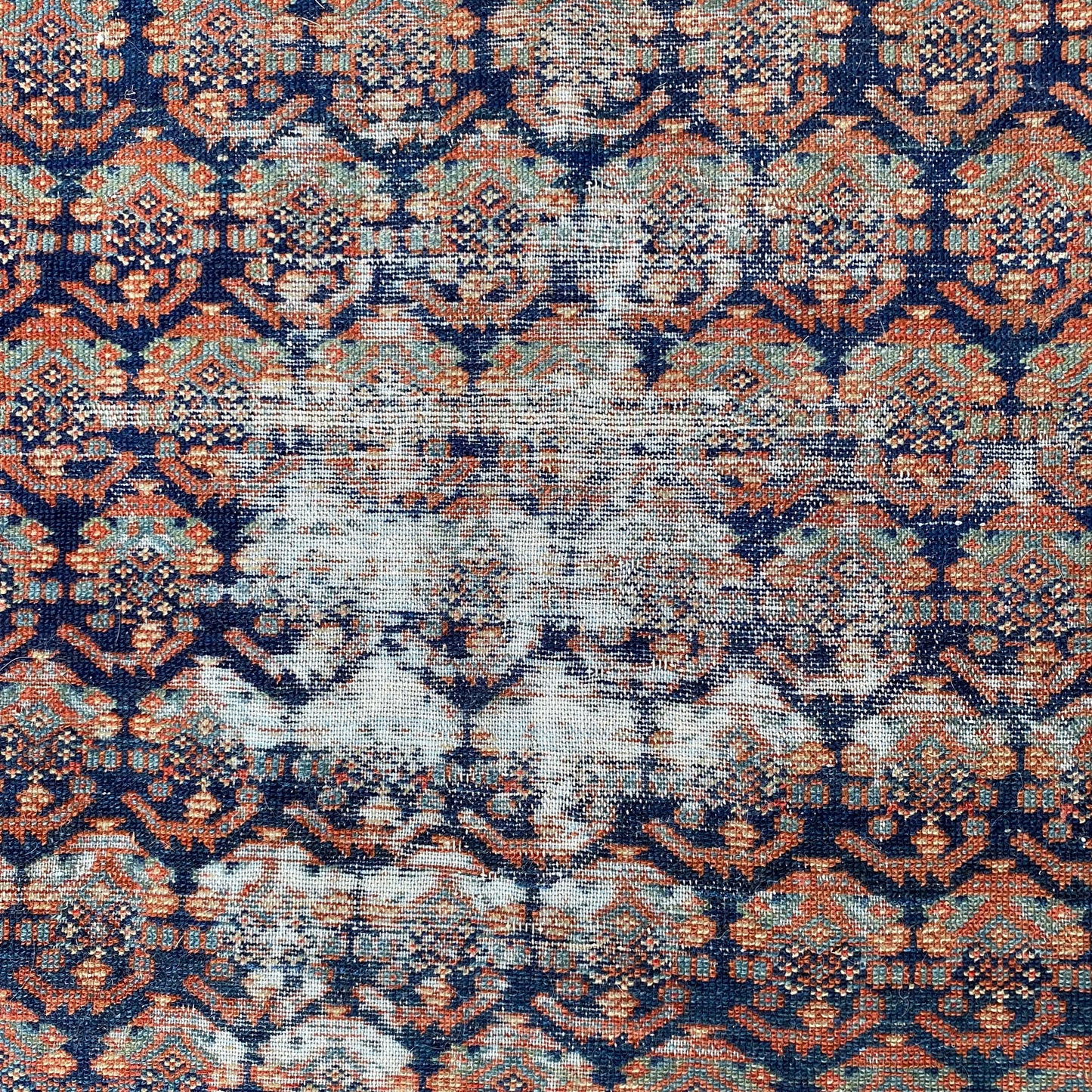 Vintage Rug, 4' 6 x 6' 4 Blue