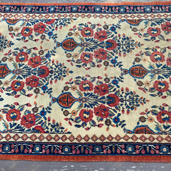 Vintage Rug, 3' 4 x 5' Beige