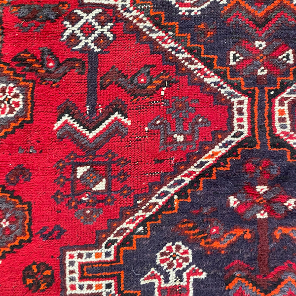 Vintage Rug, 3' 5 x 9' 5 Red