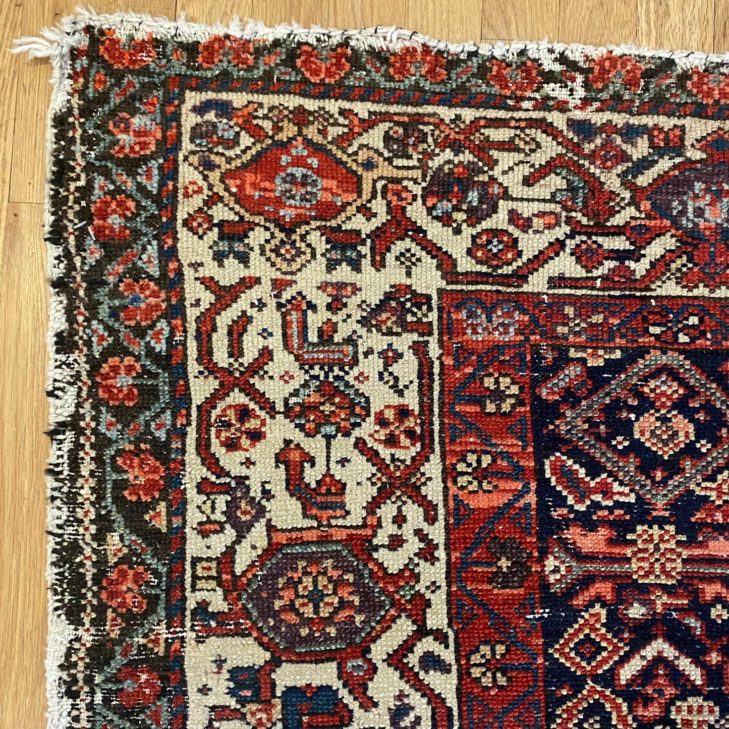 Vintage Rug, 3' 9 x 5' 8 Blue