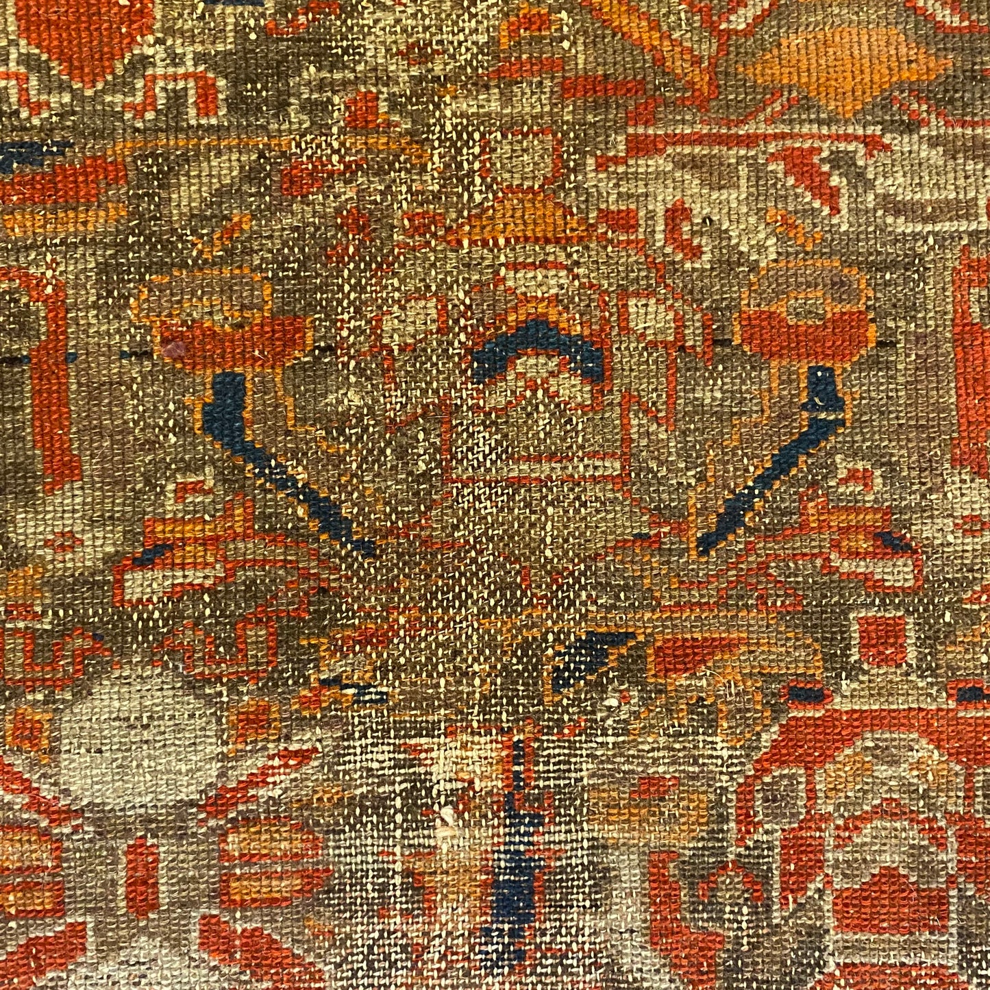 Vintage Rug, 4' 4 x 6' Brown