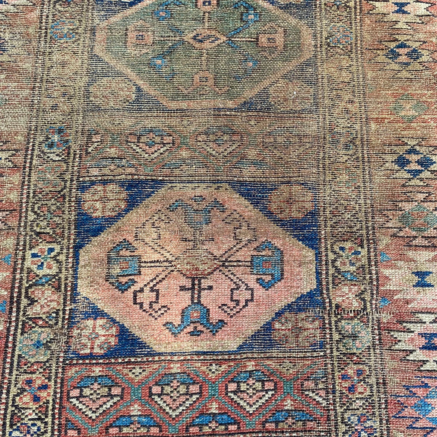 Antique Rug, 3' 1 x 4' 8 Blue