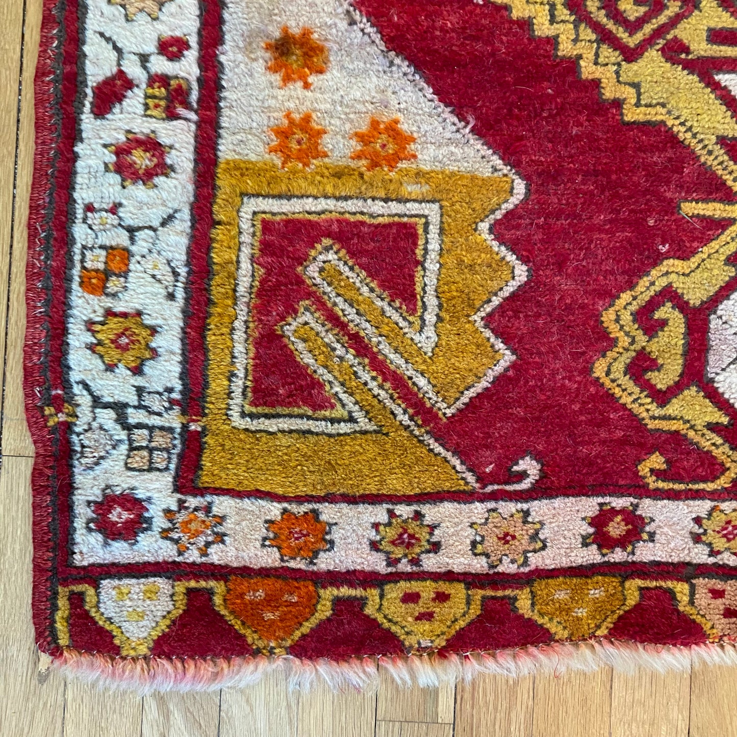 Vintage Rug, 3' 6 x 6' 1 Red Turkish