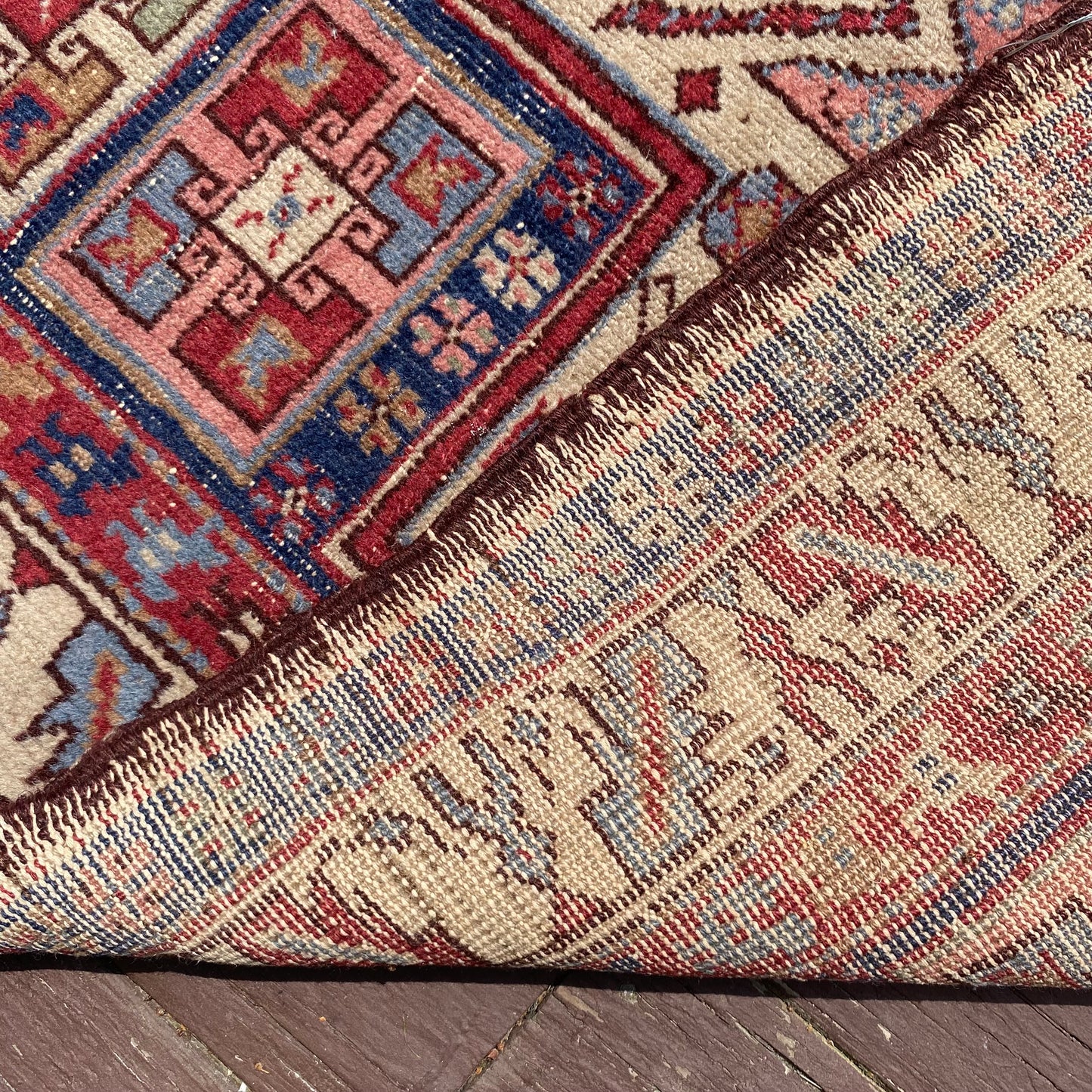 Vintage Rug, 3' 3 x 6' 10 Red