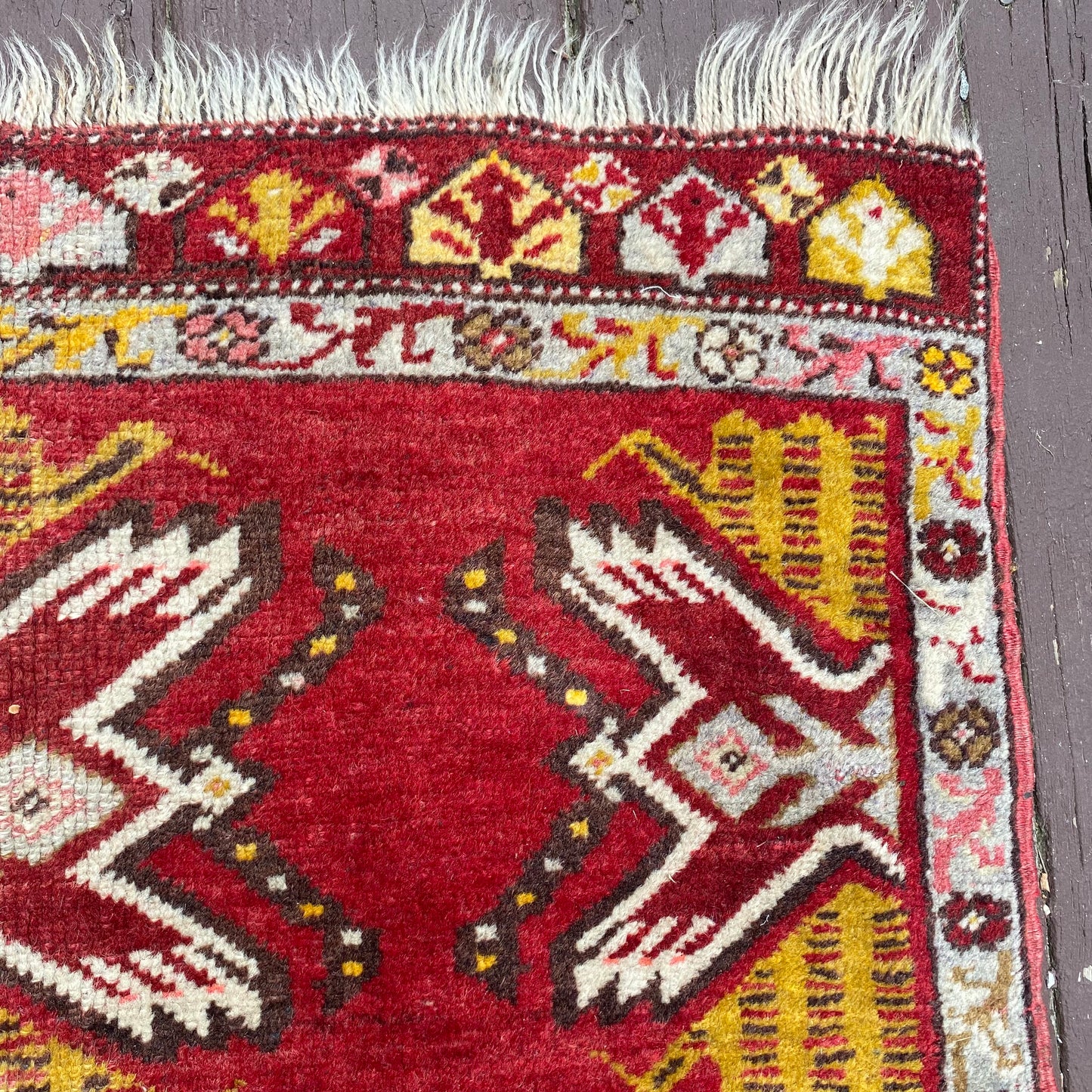 Vintage Rug, 1' 8 x 3' 4 Red