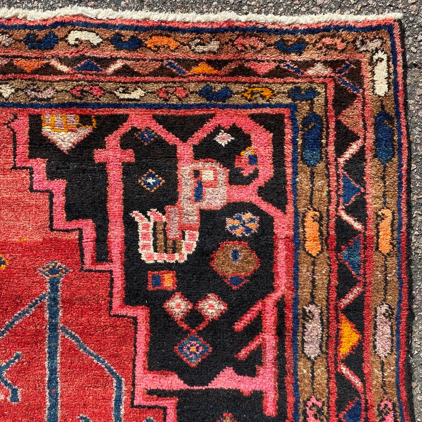 Vintage Rug, 5' x 8' 3 Red