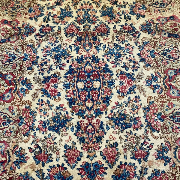 Vintage Rug, 3' x 4' 11 Cream