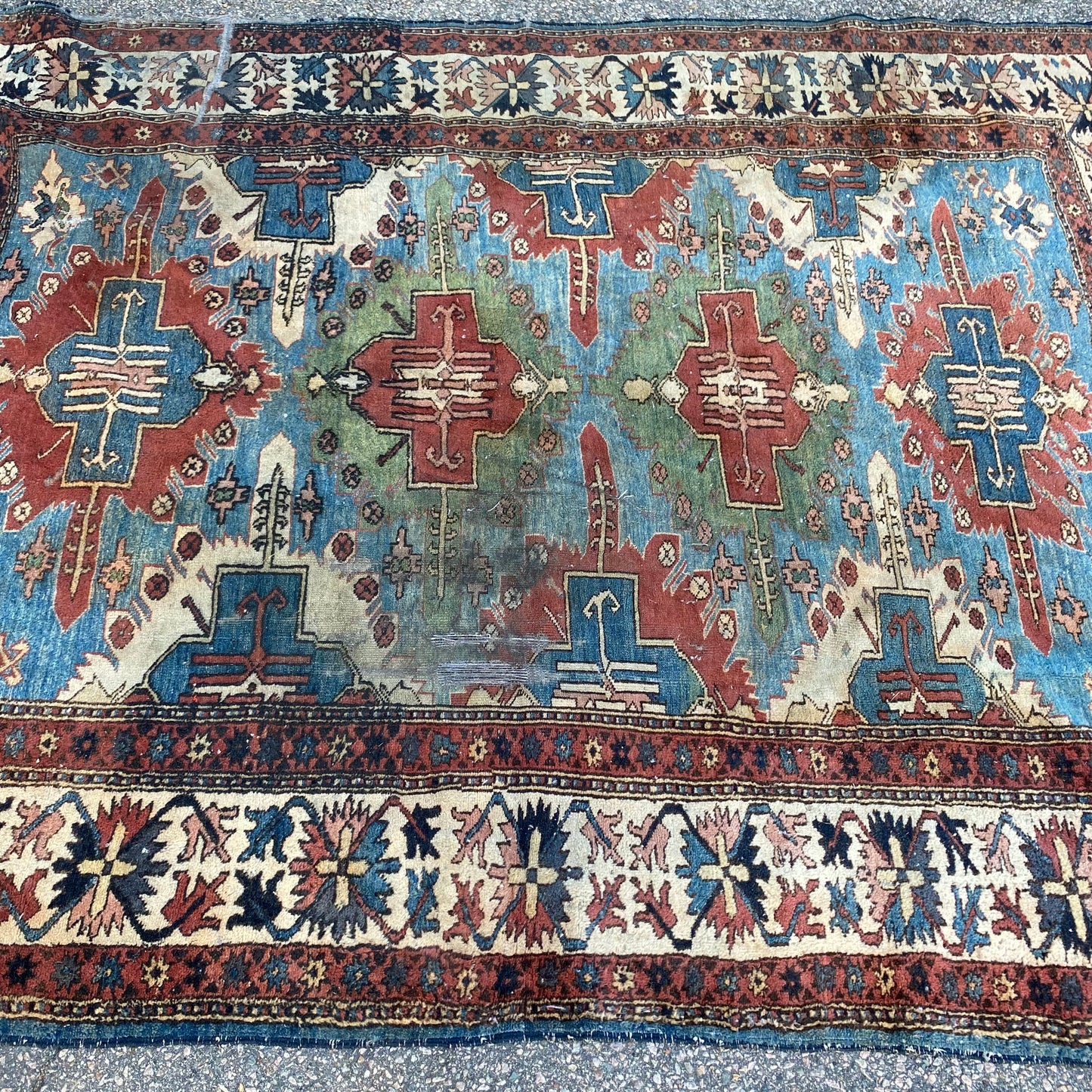Vintage Rug, 5' 9 x 7' 4 Blue