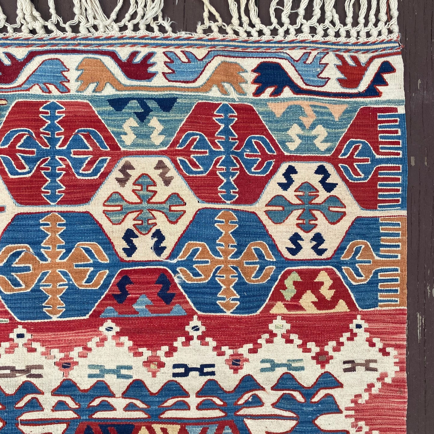 Vintage Rug, 3' 9 x 6' White