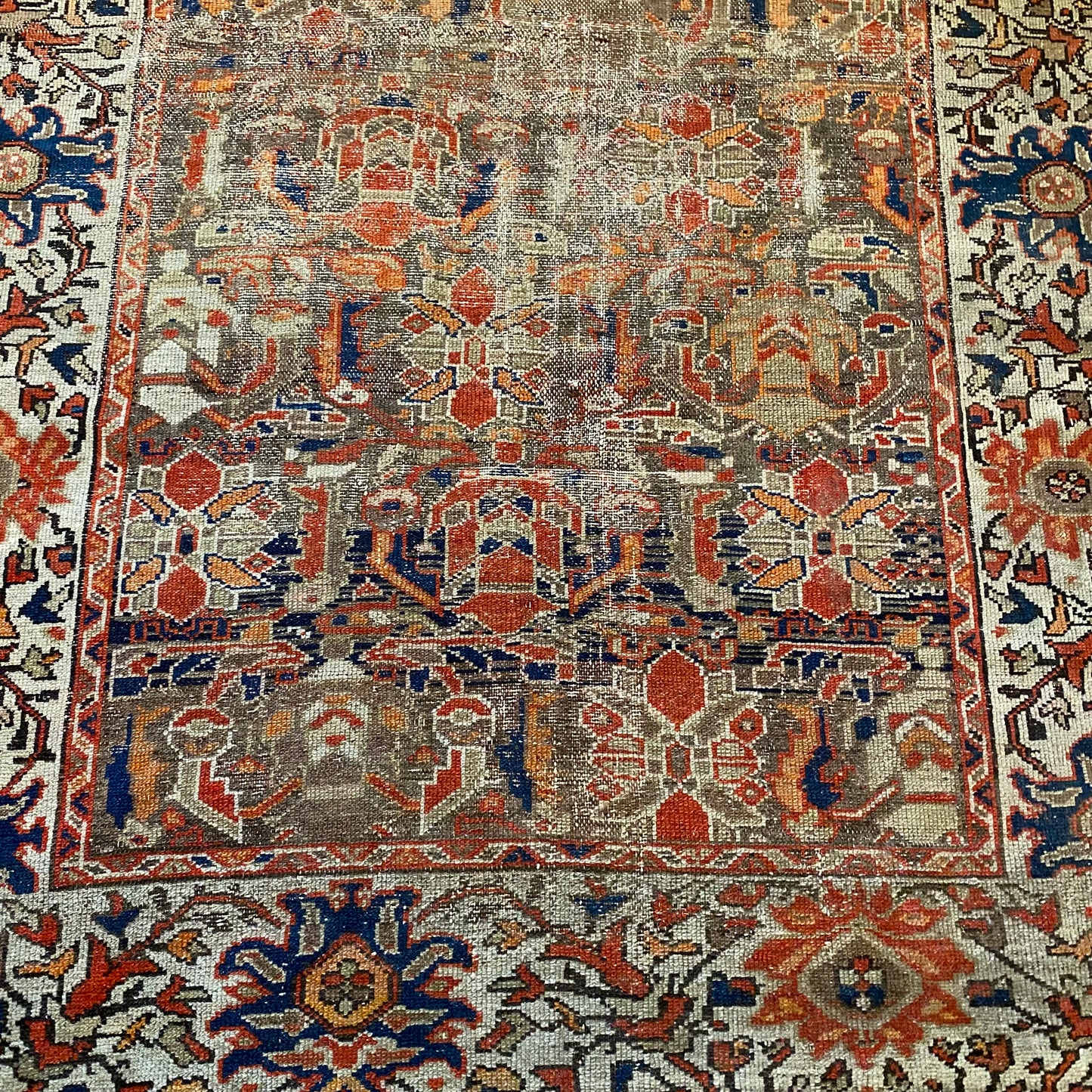 Vintage Rug, 4' 4 x 6' Brown