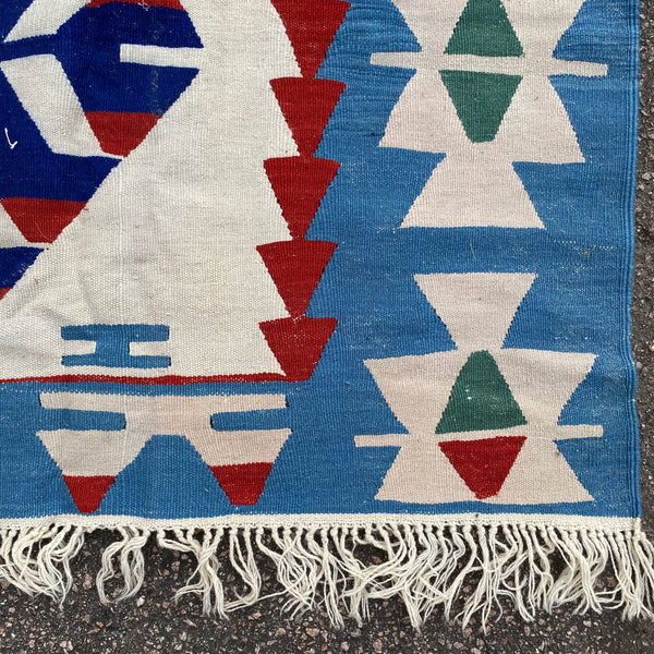 Vintage Rug, 5' 6 x 8' 10 White