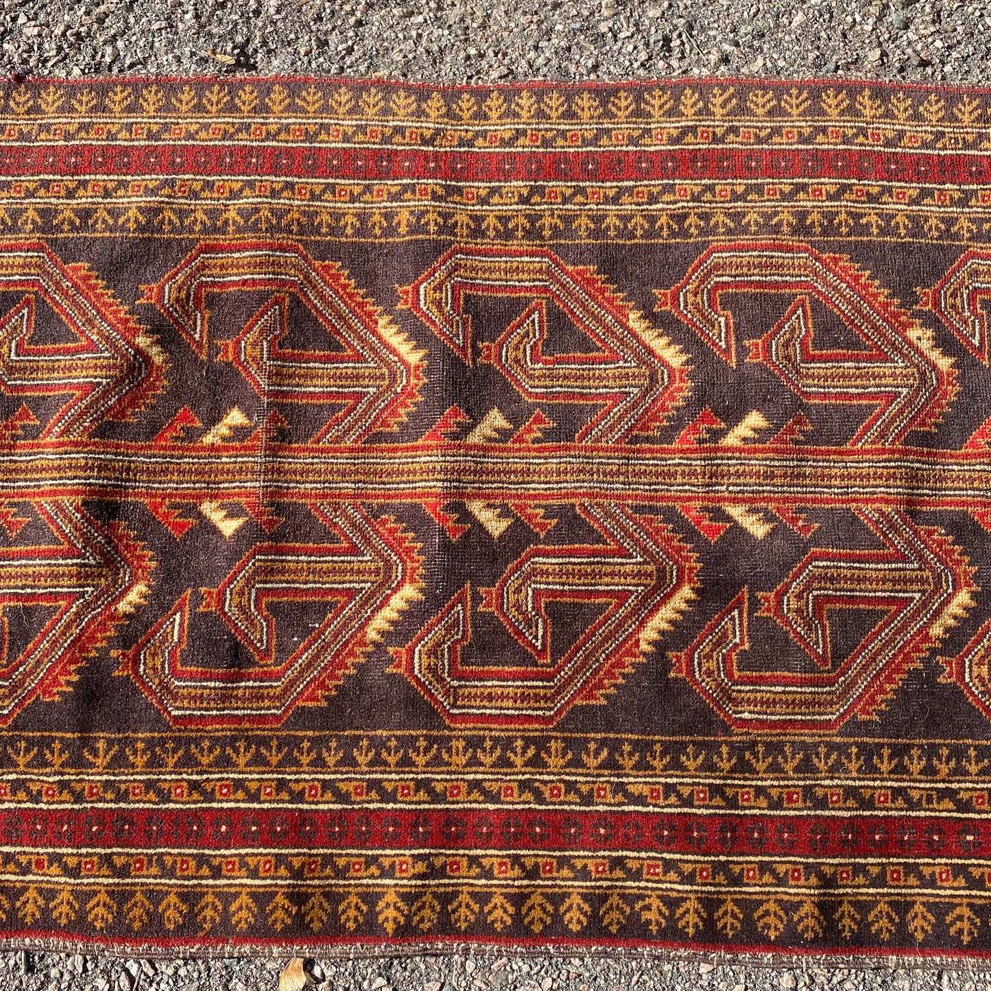 Vintage Rug, 2' 5 x 9' 3 Dark Blue
