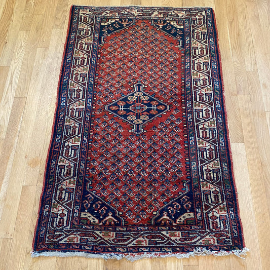 Vintage Rug, 2' 7 x 4' 1 Red